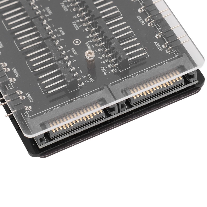 2 in 1 16 Way ARGB PWM Fan Hub SATA