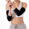 Spandex Elbow Protector - Multi-purpose Arm Support for Sports, Hiking & Daily Use (L, 2-Piece Set) Black