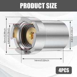 Thread Magnetic Adapter 4 Pieces Magnetic Adapter Thread Atomizer Thread Adapter Suitable for Connecting the Soldering Iron Used for Circuit Board Repair