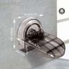 Grey ABS Shower Foot Rest - Suction Cup Wall-Mounted Leg