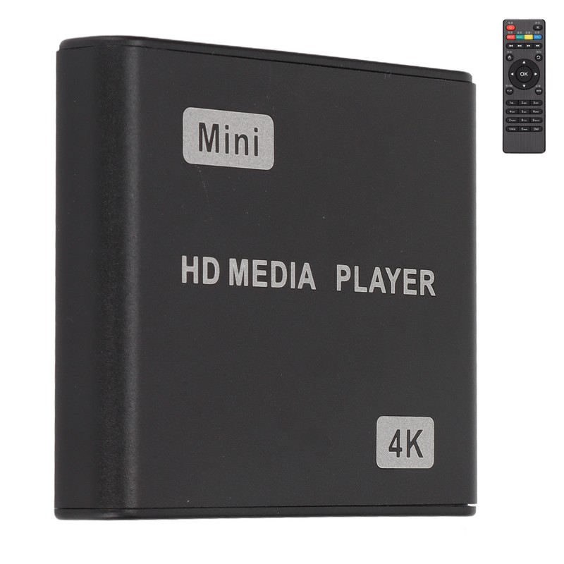 4K HD Media Player Mini Streaming Media Player with Remote