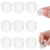 Salt and Pepper Shaker Stoppers Plastic Salt Shaker Plug Replacement Clear Replacement Stopper Salt and Pepper Shakers Plugs Round Plastic End Cap for Pots Bottles Pipes (10, 1/2 Inch)