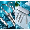 4 Pieces Stainless Steel Tongue Scraper for Daily Oral Care