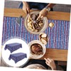 WHAMVOX 4th of July Decorative Table Cloth Star Strip Pattern