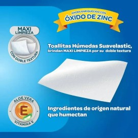 Toallitas Húmedas Kleenbebé Suavelastic Aroma Coco 648pz