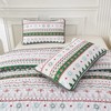Christmas Quilt Set Queen, 3 Pieces Christmas Bedding Coverlet Queen