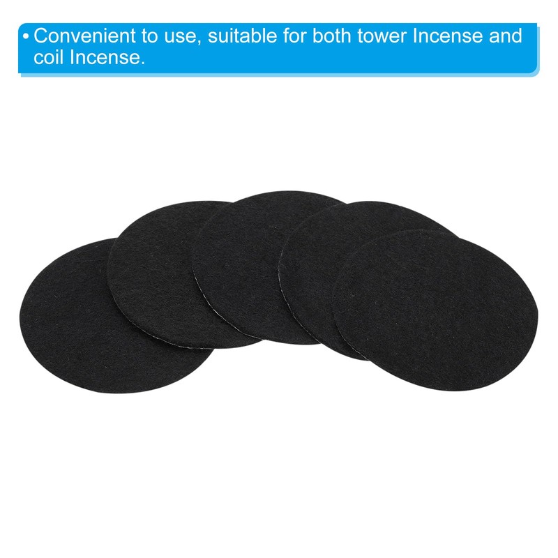 PATIKIL 2.4" Dia.Incense Burner Pad, 10 Pack Coil Incense Holder