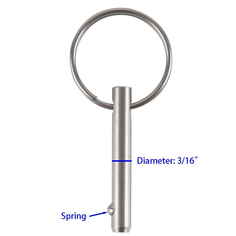 VTurboWay 2 Pack Small Quick Release Pin, Diameter 3/16", Usable