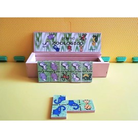 Domino Dominó Zoológico De Madera, Educativo, Didáctico