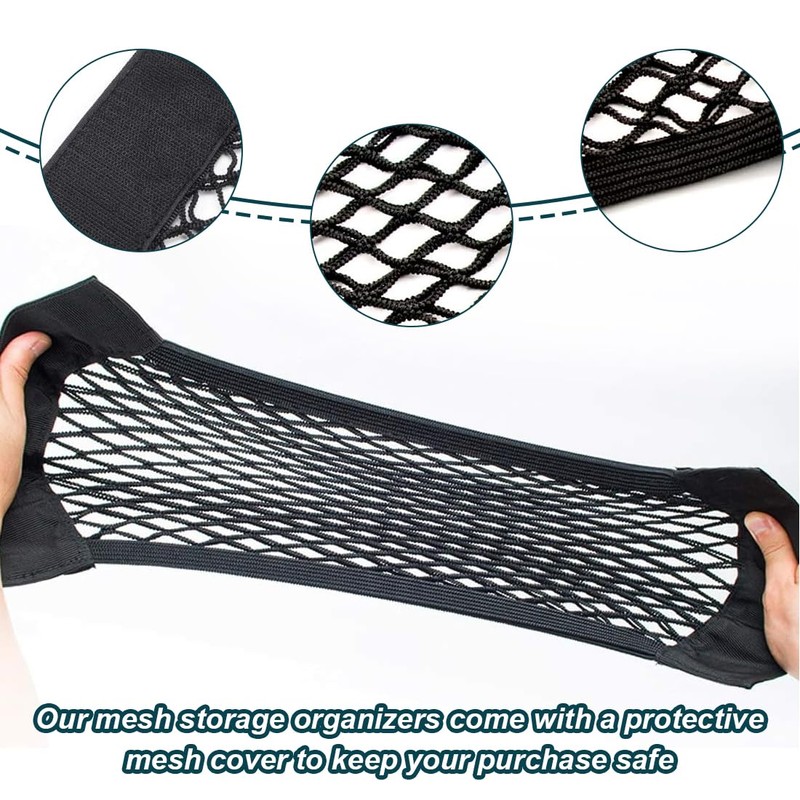Car Boot Net Bag, Pack of 2, 60 x 25