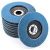 Pack of 10 Zirconium Flap Grinding Discs 115mm Abrasive Sanding