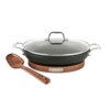 All-Clad HA1 Hard Anodized Nonstick 4 Piece Universal Set, Acacia