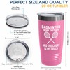 Badminton Player Pink Edition Viking Tumbler 20oz - Badminton is