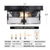 CALOKES Motion Sensor Outdoor Flush Mount Ceiling Light - Sleek