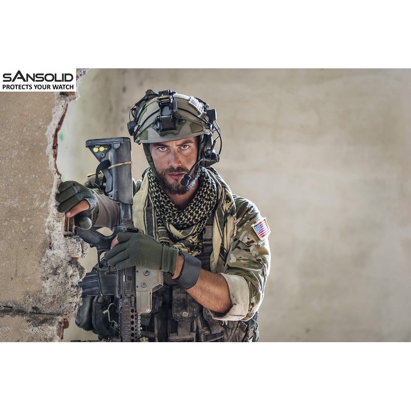 SANSOLID Tactical Military Watchband Cover To Keep And Protect Your