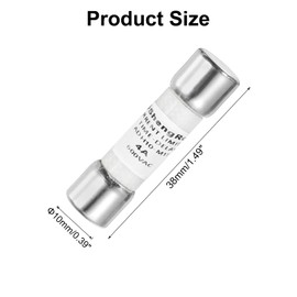 MECCANIXITY 600V 4A Time Delay Fuse Fast Blow Glass Fuses Generic Current Limiting Protection Time Delay Cartridge Fuse for DIY Inverter Circuit Board Glass Fuses 5Pack