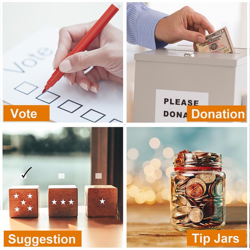 Acrylic Donation Box, 10" X 10" X 10" Ballot Suggestion