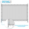 Patio Paradise 10'x12' Privacy Screen Fence Light Gray 180 GSM