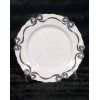 Bella Lux 4 Black Coquette Ribbon Bows on White Melamine