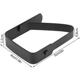 Mumusuki Pack of 4 Tablecloth Clips, Movable Tablecloth Clips, Stainless Steel Non-Slip Table Cover Clamps for Tables with Max. Plate Thickness of 3 cm, for Garden Table, Restaurant, Family Dining