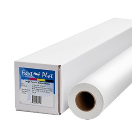 FastPlot Self Adhesive Polypropylene Banner 8 mil Waterproof - 24 Inches x100 Feet / 2 Inches Core