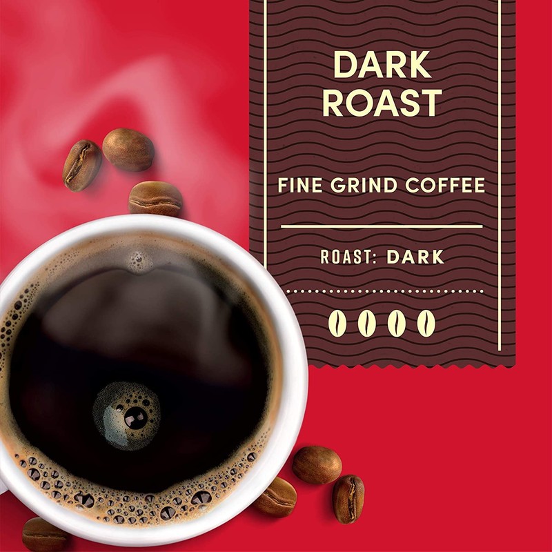 Tim Hortons Dark Roast, Rich Ground Coffee, Perfectly Balanced, Always