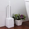 Aisen Industrial Toilet Brush with Handle with Case, White 3.6