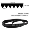 sourcing map 2pcs 510J6 PJ V-Ribbed Belt 6 Ribs 51"