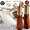 Salt and Pepper Grinder Set, Acacia Wooden Pepper Grinder with