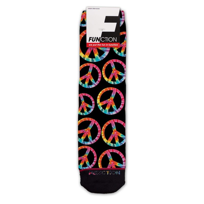 Function - Tie Dye Peace Signs Fashion Socks