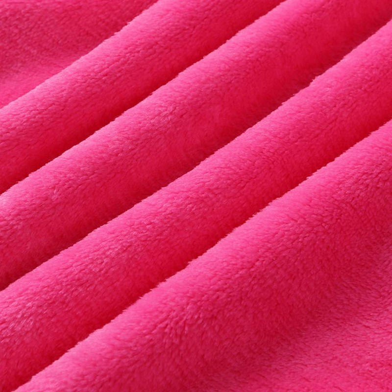 Bowknot Hooded Robe Warm Soft Sleepwear Housecoat, Rose Red, Toddler