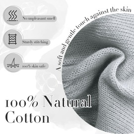 Migliore Wear 2 Pairs Cotton Gloves for Eczema with Touchscreen Fingers, Moisturising Gloves for Dry Hands, SPA, Hand Care, Eczema Gloves for Adults(Taro Purple-L/XL)