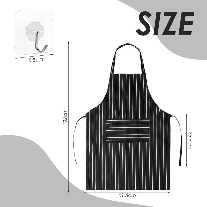 EHDWXVZM 1 x Striped Apron, 1 x Hook, Water and