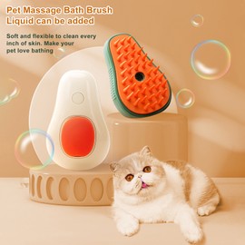 Pet Spray Massage Comb One Touch Spray Anti Flying Hair Comb Bath Brush Hair Removal Remove Static Flying Pet Grooming Brush Dogs and Cats To Remove Tangled and Loose Hair