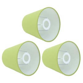 Lamp Shades Set of 3,Small Lampshade E14 Barrel Fabric Lampshade,Drum Lampshade for Table Lamps Floor Lamp,Modern Fabric Lampshade for Bedroom Bedsid (Pea Green)