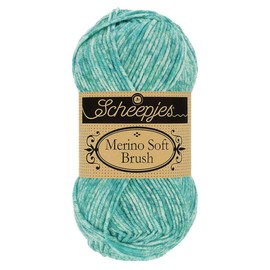 Scheepjes Soft Brush Cotton Yarn, 50% Merino Wool, Microfibre, 25% Acrylic, 254 Israëls, 1x50g
