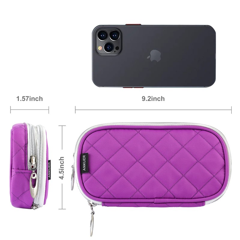 ANKUER Travel Makeup Bag for Women: Small Cosmetic Bag Organizer
