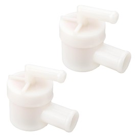 eMagTech Pack of 2 Fuel Filters for Horizontal Engines, Fuel Filter for Lawnmower Engines, Compatible with Briggs & Stratton 808116S, Compatible with Vanguard Twins, White