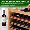 NutriChef Bamboo Stackable Wine Rack, 4-Tier 36 Bottle Capacity Wine