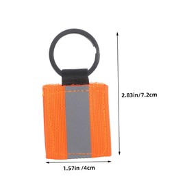 Abaodam 8pcs High Visibility Reflective Keychain Tags for Bags Backpacks and Lightweight Zipper Pulls Easy Installation for Enhanced and Style Fluorescent