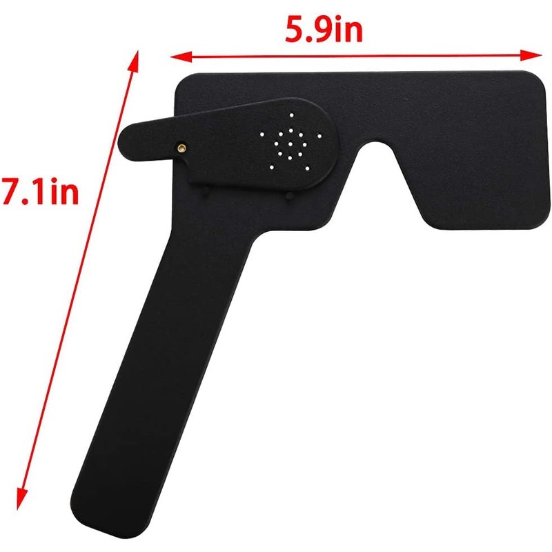 Lorgnette Pinhole Occluder Black Medical Eye Test Instrument
