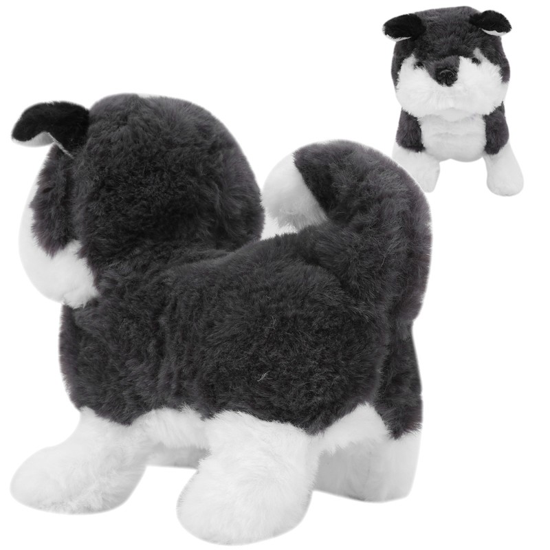 Electric Stimulation Plush Toy Pomeranian Pet Toy Husky Stuffed Animals