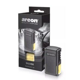 Areon car Vent-clip Perfume Silver. Classic fragance. Car Air Freshener
