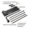 Dr.Roc Spare Tire Tool Kit with Wheel Lug Wrench Spare