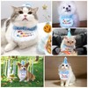 Small Dog Cat Birthday Hat Scarf Set,Cute Cat Birthday Hat,Happy