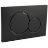 Dual-Flush Actuator Plate for Concealed Cisterns Matte Black Compatible with