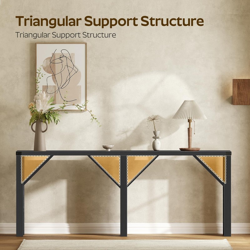 YATINEY Console Table, 70.8" Long Behind Couch Sofa Table, Entryway