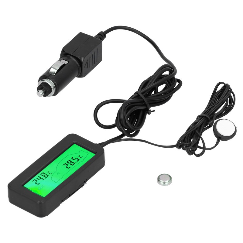 Mini Thermometer Electronic Temperature Meter with LCD Display DC12V for