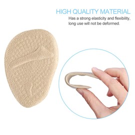 2 Paar Ballenpolster, Forefoot Pad, rutschfeste Schuhpads Einsätze Gel Vorfuß Einlegesohlen für Frauen mit hohen Absätzen, stoßdämpfendes unsichtbares Bogenpolster, Druckentlastung und Schmerzen