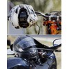 QWORK Motorcycle Helmet Lock, 2 Pack Password Lock & Cable